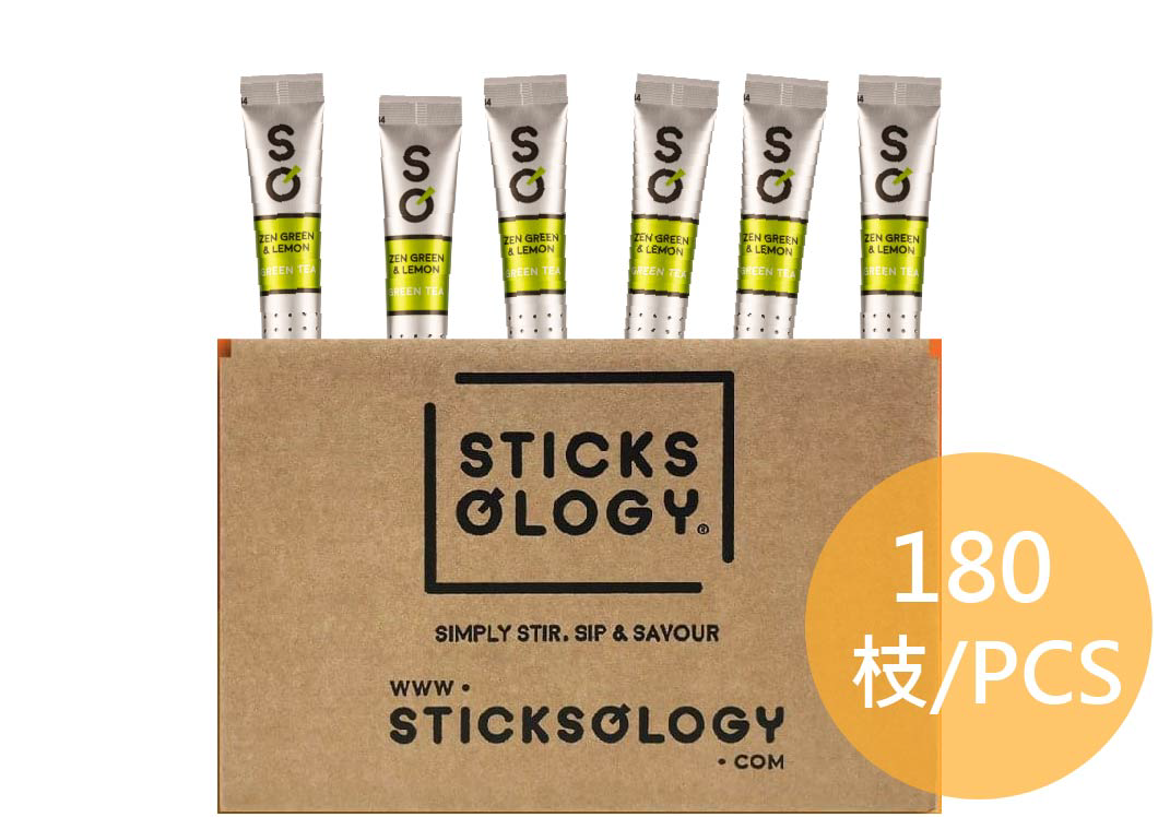 醒神檸檬綠茶添飲裝(180支) – SticksologyHK