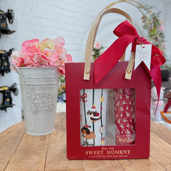 ［香港限定］聖誕暖心水杯套裝（聖誕雪人）