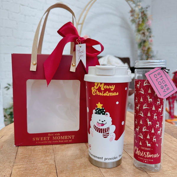 ［香港限定］聖誕暖心水杯套裝（聖誕雪人）