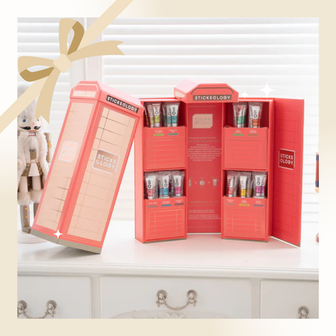 ［香港限定禮盒］A.茶迷倫敦 50 枝奢華英倫電話亭禮盒 (粉紅色）