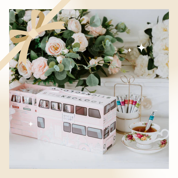 ［香港限定禮盒］茶迷倫敦 50枝 邂逅英倫 雙層巴士禮盒的 Baby Pink