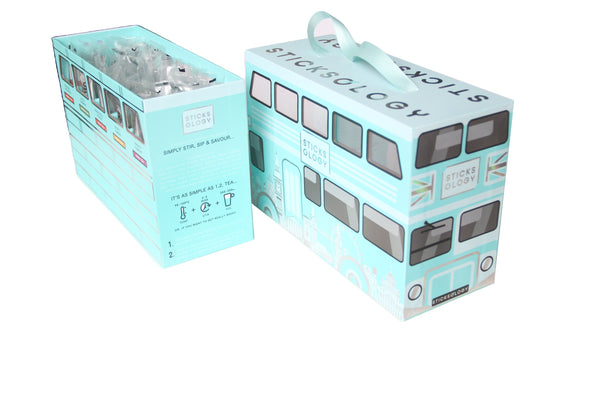 ［香港限定禮盒］茶迷倫敦 50枝 邂逅英倫 雙層巴士禮盒 Tiffany Blue