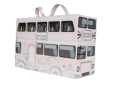 ［香港限定禮盒2022］茶迷倫敦 50枝 邂逅英倫 雙層巴士禮盒的 Baby Pink
