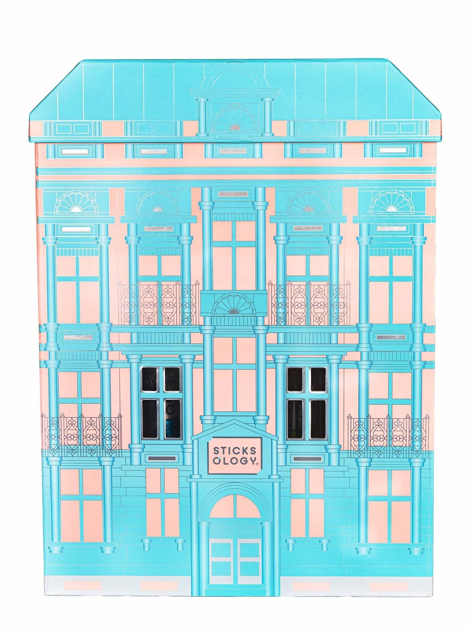 ［香港限定禮盒］茶迷倫敦 50 枝奢華英倫大屋禮盒 (粉藍色）
